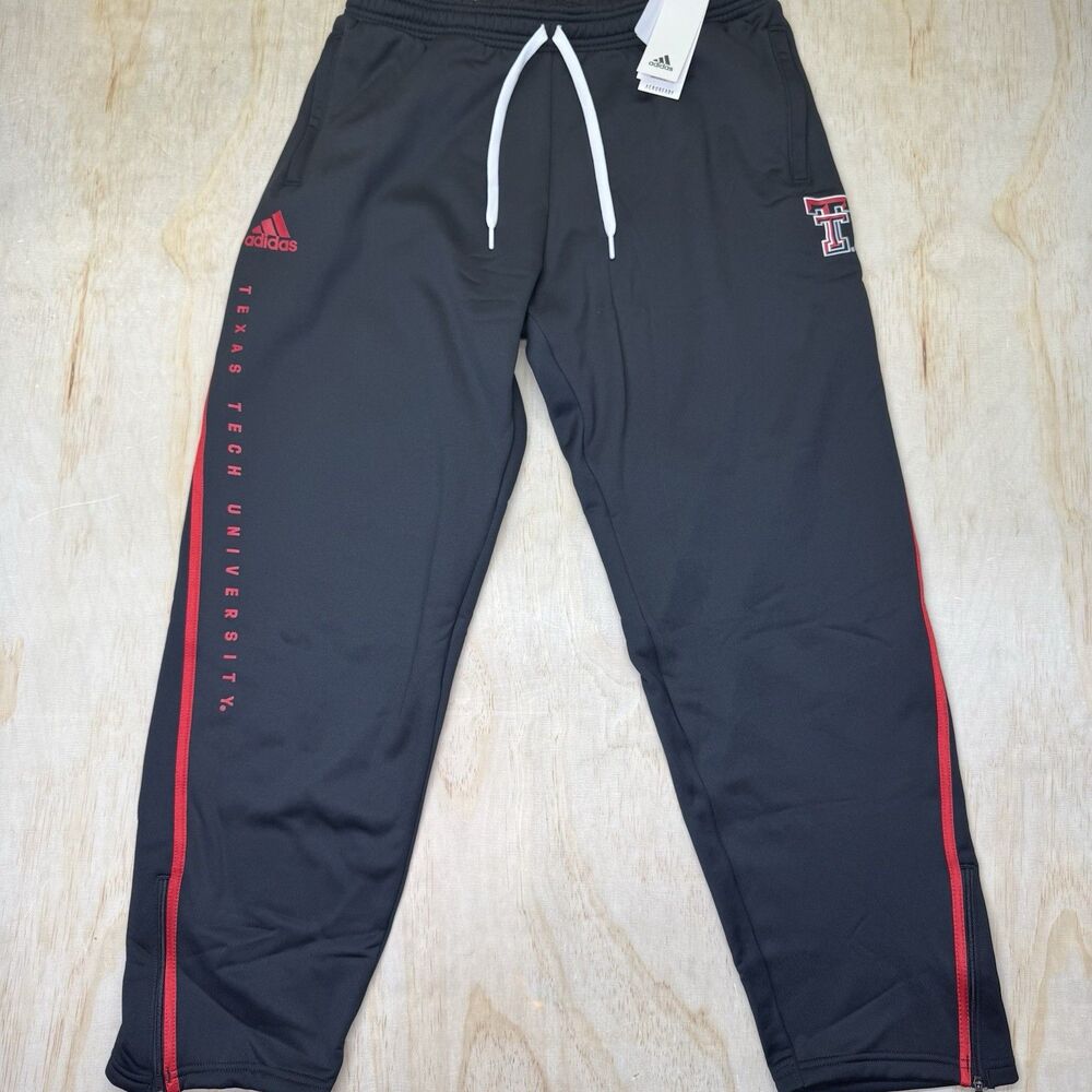 NEW Texas Tech Red Raiders adidas Fleece Pants Black IK3027 2XL